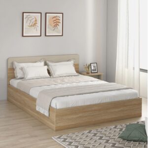 Melamine Finish King Size Bed