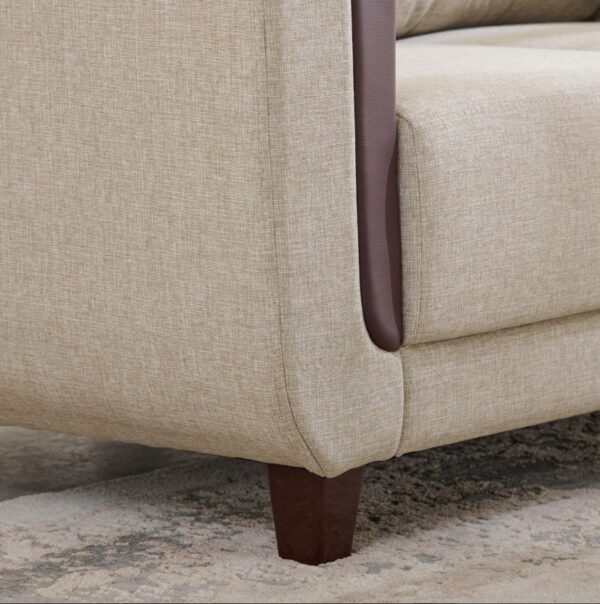 Berry Fabric Two Seater Sofa - Image 4