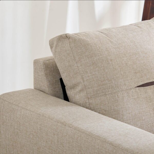 Berry Fabric Two Seater Sofa - Image 5